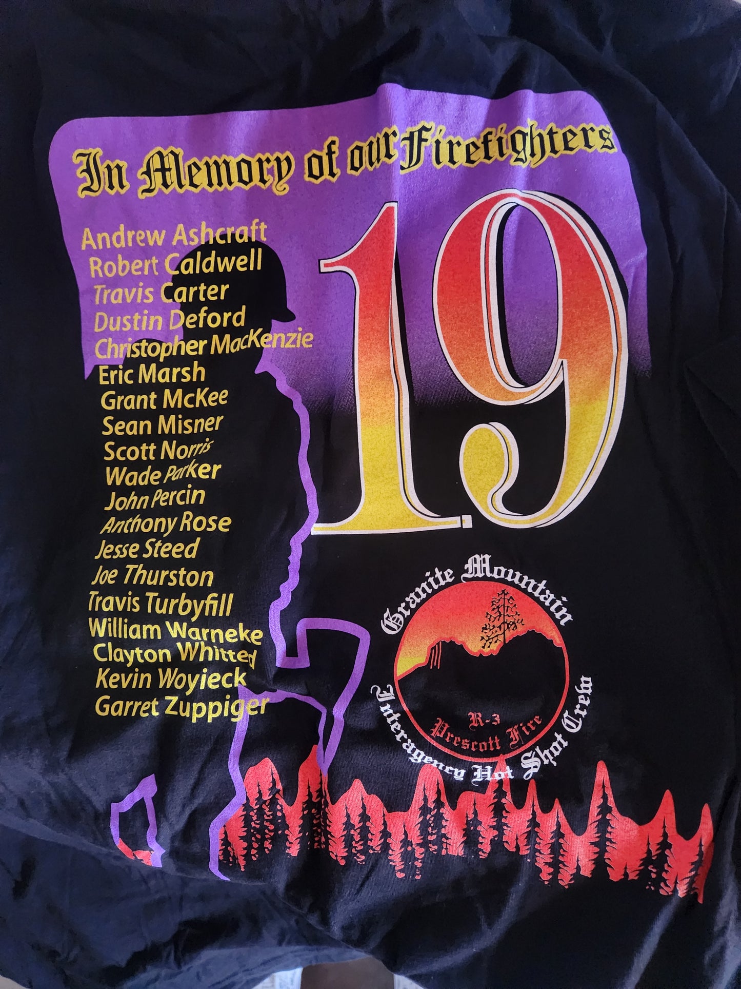 PFFC Granite Mountain 19 In Memory Tee