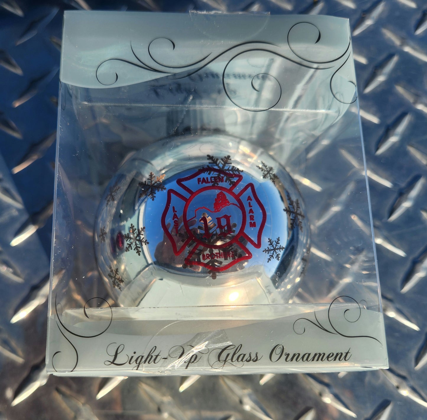 Granite Mountain Hotshots and Prescott Fire Department Light-Up Christmas Ornaments