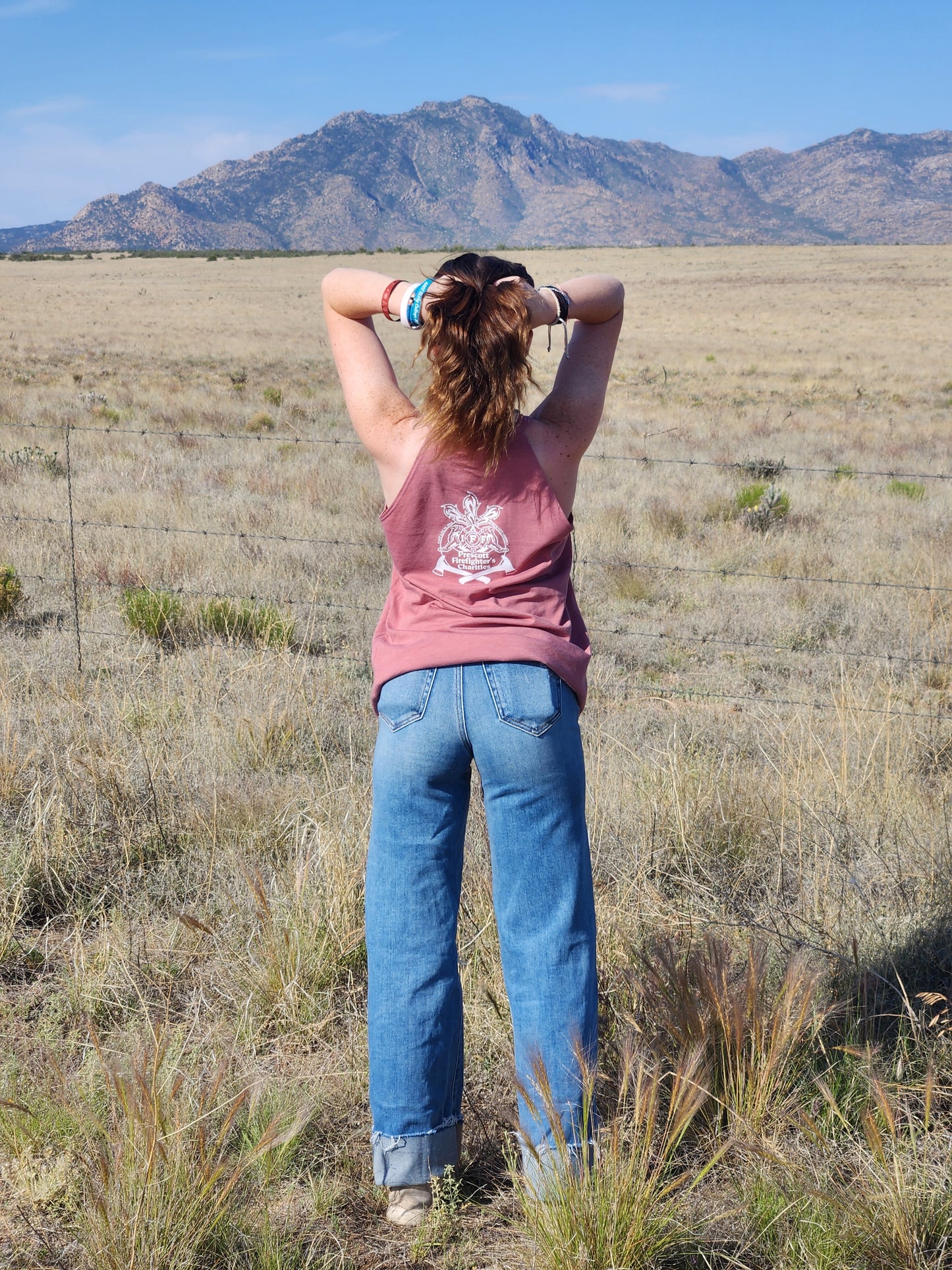 Prescott Fire 1885 Logo Ladies' Racer-Back Tanks