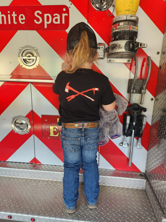 Prescott Fire 1885 Pulaski & Halligan Adult & Youth Short-Sleeved Tees