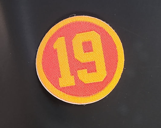 "19" Round 1" Patch Sticker