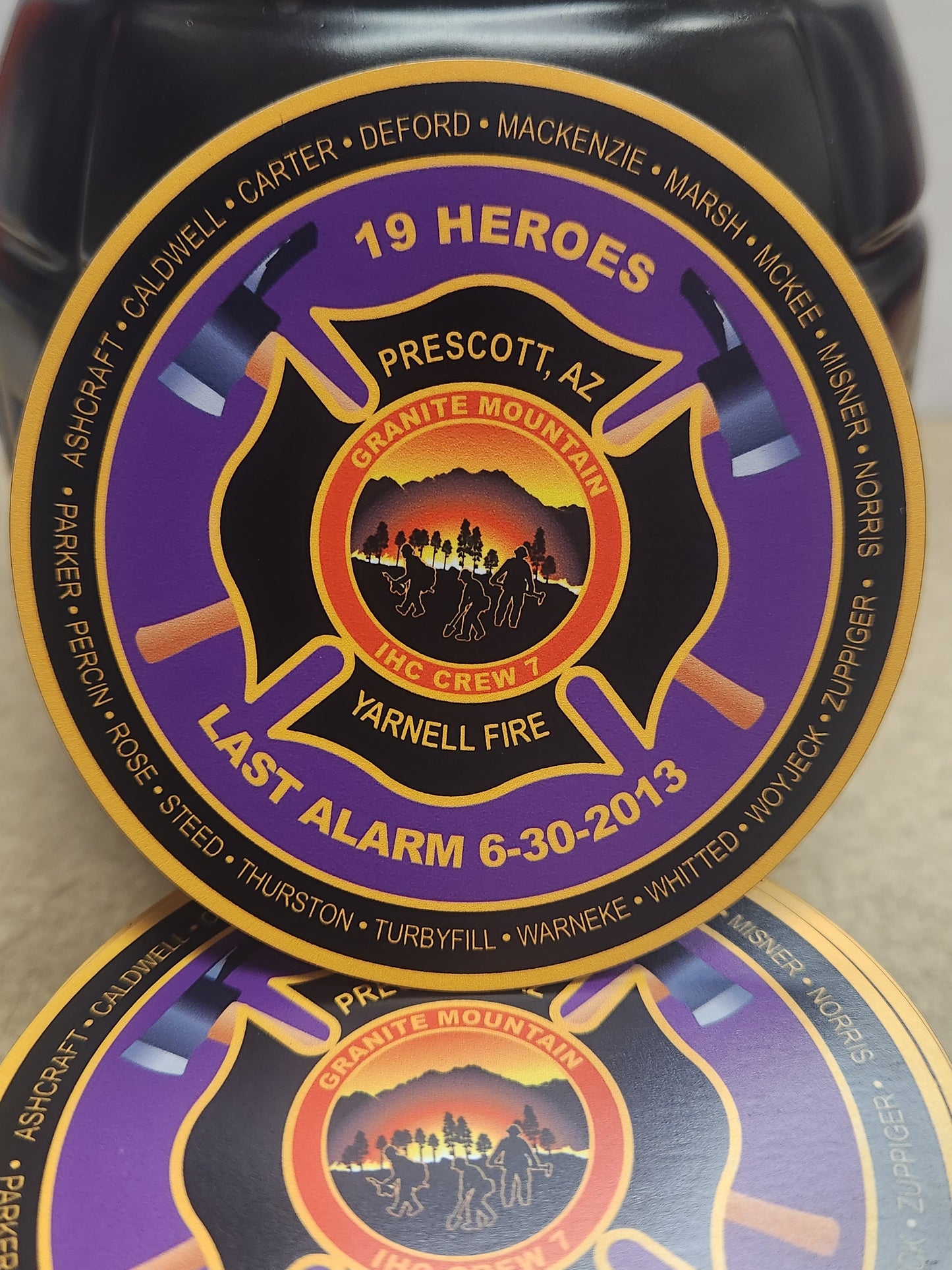 LIMITED EDITION Original Granite Mountain Logo 3" Magnets