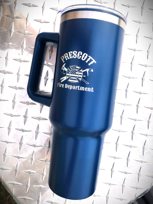 Prescott Fire 40oz Stainless Steel Tumbler - Navy