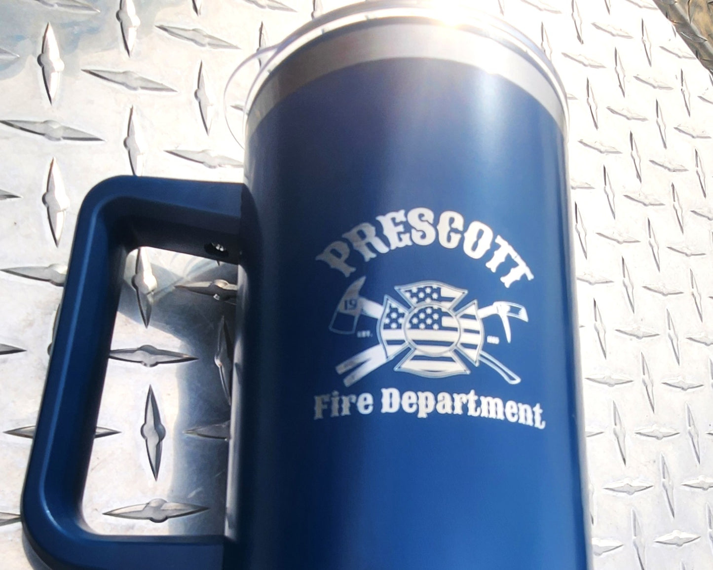Prescott Fire 40oz Stainless Steel Tumbler - Navy