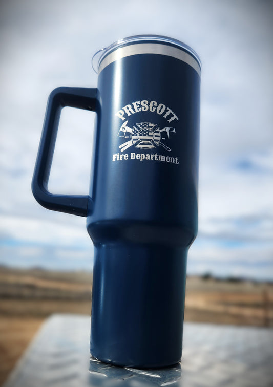 Prescott Fire 40oz Stainless Steel Tumbler - Navy