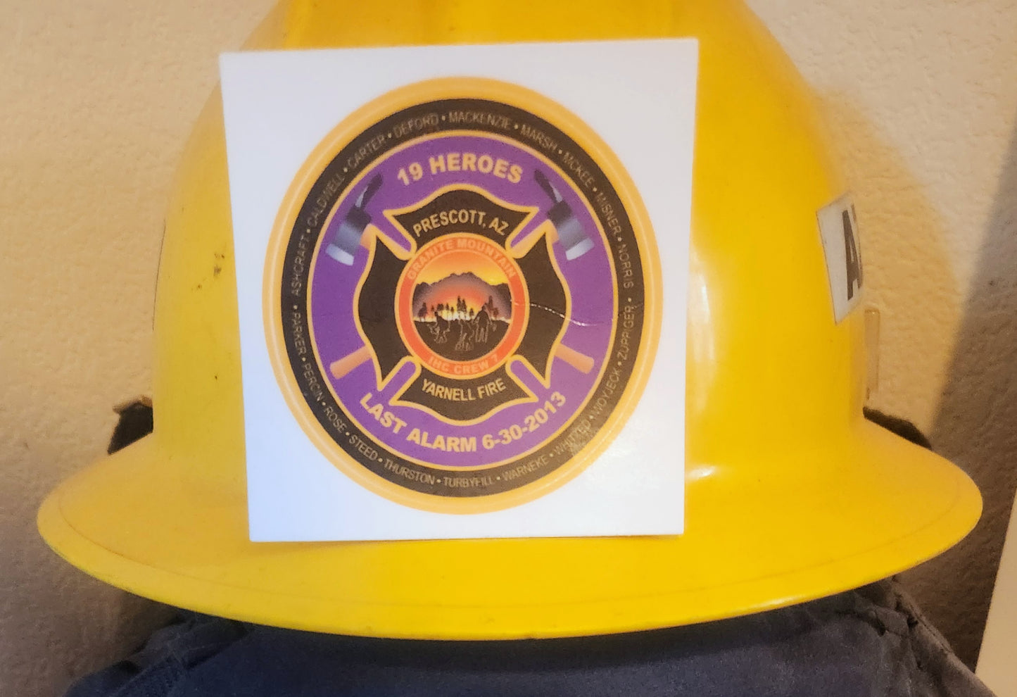 LIMITED EDITION Purple Granite Mountain 19 Names 3" Stickers