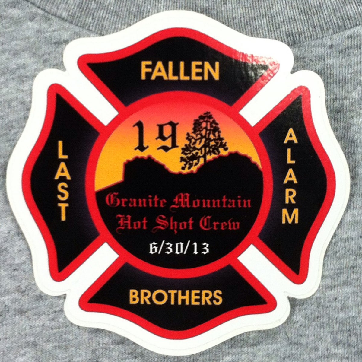 Fallen Brothers 2" Helmet Stickers