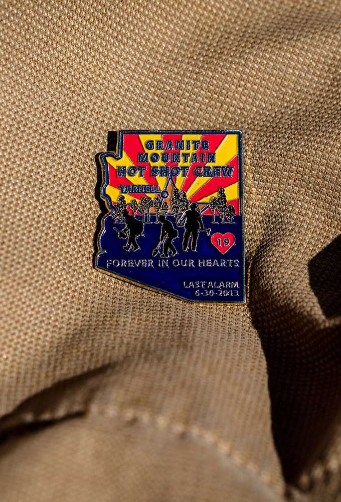"Forever in Our Hearts" GMIHC Pin with AZ Flag