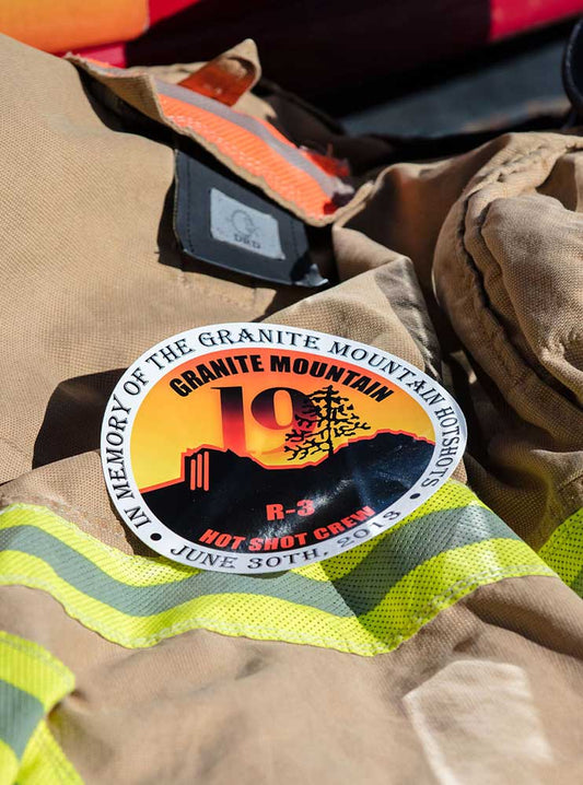 Granite Mountain 19 Memorial 6" Stickers