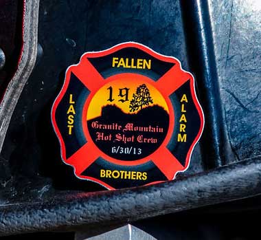 Fallen Brothers 2" Helmet Stickers