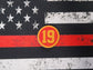 "19" Round 1" Patch Sticker