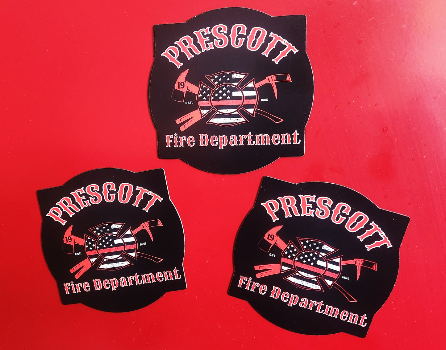 LIMITED EDITION Prescott Fire Pulaski & Halligan 3" Magnets