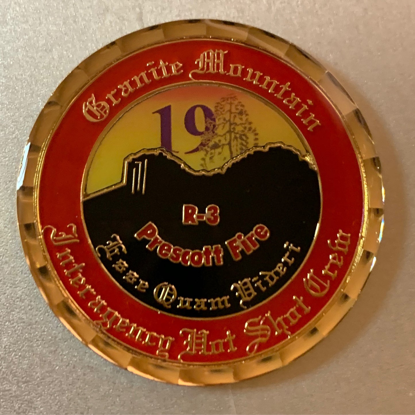 Granite Mountain 19 Memorial Challenge Coins