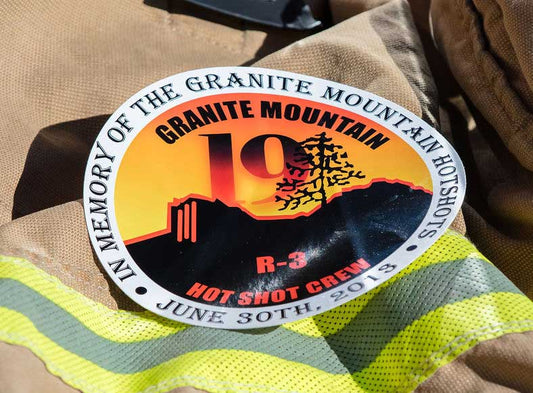 Granite Mountain 19 Memorial 6" Sticker